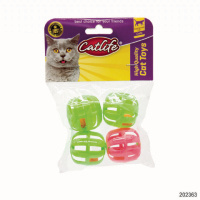 Catlife Zilli Top Kedi Oyuncağı 4cm (4'lü)