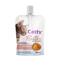 Catty Bistro Creamy Treat Somonlu Kedi Ödül Maması 100gr