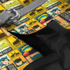 Collar WAUDOG Batman Vintage Desenli ve QR Pasaportlu Köpek Göğüs Tasması 40-45cm (Siyah)