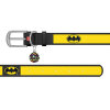 Collar WAUDOG Batman 2 Desenli ve QR Pasaportlu Köpek Deri Boyun Tasması 29-38cm/20mm (Siyah)