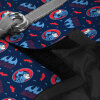 Collar WAUDOG Batman Desenli ve QR Pasaportlu Köpek Göğüs Tasması 46-50cm (Mavi/Kırmızı)