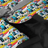 Collar WAUDOG Batman Comics Desenli ve QR Pasaportlu Köpek Göğüs Tasması 36-39cm (Siyah)