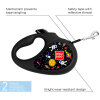 Collar WAUDOG  Nasa Otomatik Şerit Köpek Gezdirme Kayışı 3m [XS] (Siyah)