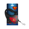Collar WAUDOG Superman Otomatik Şerit Köpek Gezdirme Kayışı 5m [M] (Siyah/Kırmızı)