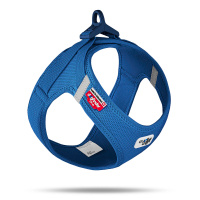 Curli Vest Harness Curli Clasp Göğüs Tasması 30,2x33,8cm (Mavi) [XXS]