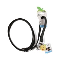 Curli Apple Leather Köpek Gezdirme Kayışı 160cm (Siyah) [S]