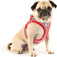 Curli Vest Harness Merino Köpek Tasması 26x30cm (Kırmızı) [3XS]