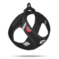 Curli Vest Harness Cord Köpek Tasması 33,9x38,2cm (Siyah) [XS]