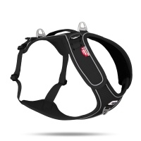 Curli Belka Harness Adjustable Neck Köpek Göğüs Tasması (Siyah) [3XL]