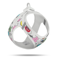 Curli Vest Harness Clasp Air-Mesh Le25 Köpek Göğüs Tasması (Açık Gri) [L]