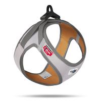 Curli Glow Clasp Vest Harness Reflective Köpek Tasması 30,2-33,8cm (Gri) [2XS]