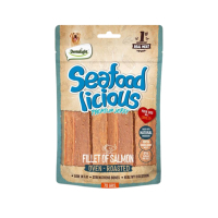 Dentalight Seafood Licious Kurutulmuş Somonlu Fileto Köpek Ödül Maması 70gr