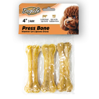 Doglife Natural Press Köpek Kemiği 10cm (3'lü)