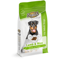 Doglife Kuzulu ve Pirinçli Yetişkin Köpek Maması 1kg