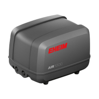EHEIM AIR500 Sessiz Çift Çıkışlı Havuz Hava Motoru 540L/S (Siyah)