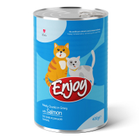 Enjoy Sos İçinde Parça Somonlu Yetişkin Kedi Konservesi 400gr