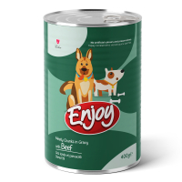 Enjoy Sos İçinde Parça Dana Etli Yetişkin Köpek Konservesi 400gr