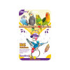 EuroBird Renkli Dörtlü Halka Salıncak Kuş Oyuncağı 16cm