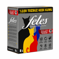 Feles Ultra Light Karbonlu Süper Topaklanan Tozsuz Kedi Kumu 8lt