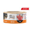 Felicia Fileto Biftekli Tahılsız Kısırlaştırılmış Kedi Konservesi 85gr (6 Adet)