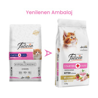Felicia Hipoalerjenik Tavuklu ve Hamsili Düşük Tahıllı Yavru Kedi Maması 12kg