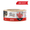 Felicia Fileto Biftekli Tahılsız Yetişkin Kedi Konservesi 85gr (24 Adet)