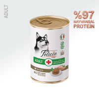 Felicia Pate Tavuklu Tahılsız Yetişkin Köpek Konservesi 400gr