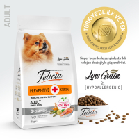 Felicia Preventive Care Somonlu Küçük Irk Düşük Tahıllı Yetişkin Köpek Maması 3kg