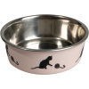 Flamingo Bella Kediler İçin Paslanmaz Çelik Mama ve Su Kabı 11cm 160ml (Pembe)