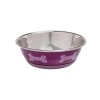 Flamingo Selecta Kedi ve Küçük Irk Köpekler için Çelik Mama ve Su Kabı 13cm 300ml (Pembe)