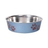 Flamingo Bella Köpekler için Çelik Mama ve Su Kabı 21cm 1500ml (Mavi)