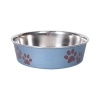 Flamingo Bella Köpekler için Çelik Mama ve Su Kabı 21cm 1500ml (Mavi)