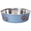 Flamingo Bella Köpekler için Çelik Mama ve Su Kabı 21cm 1500ml (Mavi)
