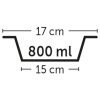 Bella Flamingo Bella Köpekler için Çelik Mama ve Su Kabı 17cm 800ml (Mavi)