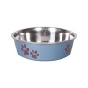 Bella Flamingo Bella Köpekler için Çelik Mama ve Su Kabı 17cm 800ml (Mavi)