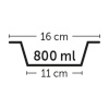 Flamingo Köpekler için Çelik Mama ve Su Kabı 16cm 800ml