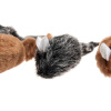 Flamingo Leopar Desenli Peluş Fare Kedi Oyuncağı 5cm (4'lü)