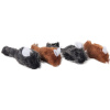 Flamingo Leopar Desenli Peluş Fare Kedi Oyuncağı 5cm (4'lü)