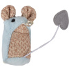 Flamingo Shabby Peluş Fare Kedi Oyuncağı 15cm (Mavi)