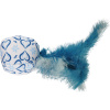 Flamingo Tüylü Top Kedi Oyuncağı 33cm (Mavi)
