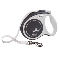 Flexi Comfort Plus Otomatik İp Köpek Gezdirme Kayışı 5m [S] (Siyah)