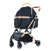 Flip Henan Benedict Kedi ve Küçük Irk Köpek Taşıma Arabası 48x76x101cm (Siyah)