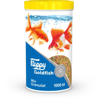 Floppy Goldfish Mix Japon Balıkları için Akvaryum Granül Yemi 1000ml