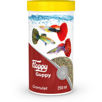 Floppy Guppy Lepistes Balıkları için Akvaryum Granül Yemi 250ml