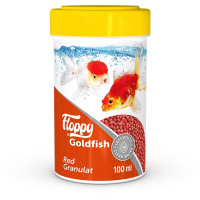 Floppy Goldfish Red Japon Balıkları için Akvaryum Granül Yemi 100ml