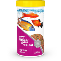 Floppy Tropical Flat Mix Tropikal Balıklar için Akvaryum Granül Yemi 250ml