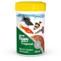 Floppy Tropical Red & Green Tropikal Balıklar için Akvaryum Granül Yemi 100ml 40gr