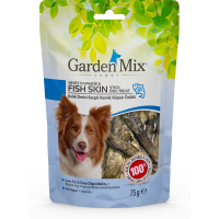 Garden Mix Fish Skin Balık Derisi Sargılı Kemik Köpek Ödül Maması 75gr