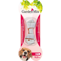 Garden Mix Kuzulu Düğümlü Deri Kemik Köpek Ödülü 12,5cm [S]