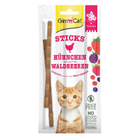 GimCat Sticks Tavuklu ve Orman Meyveli Kedi Ödül Çubuğu 15gr (3'lü)